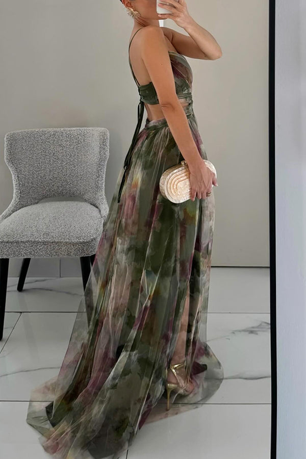 Alina – Μακρύ φόρεμα με V-λαιμόκοψη για καλεσμένους σε γάμο