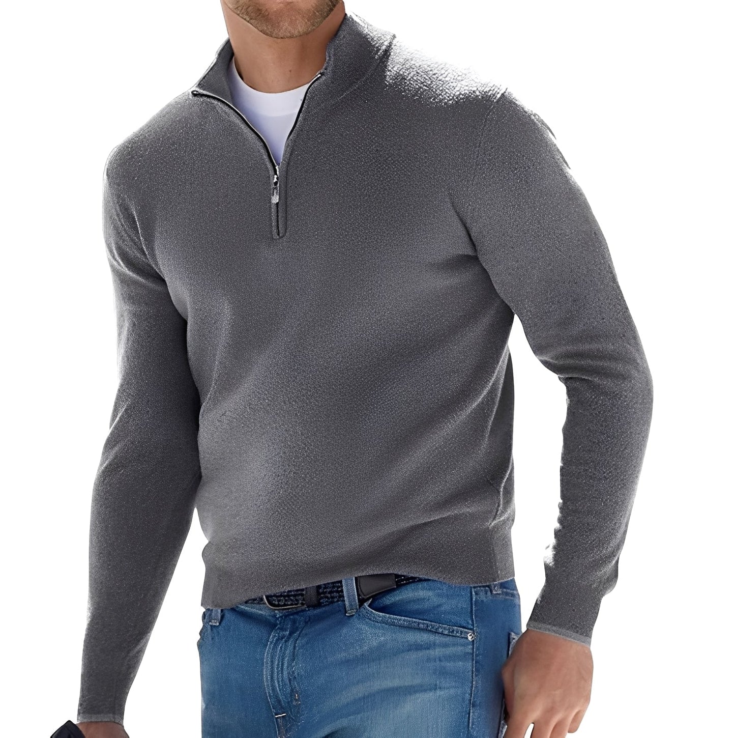 Eliott - Cashmere Men's Sweater with Zipper