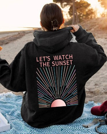 Jaquelyn - Στιλάτος, χαλαρό κομμένο hoodie με σχέδιο για γυναίκες