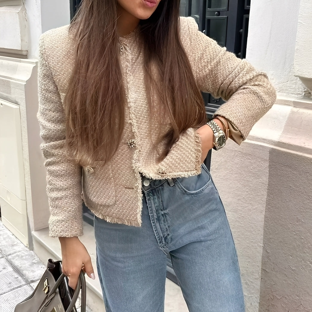 Samantha - Stylish Jacket made of Wool Fabric for Women