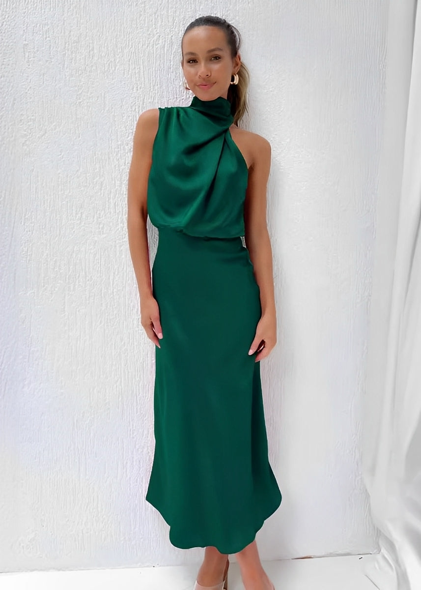 Marley - Elegant Women's Satin Dress for the Evening
