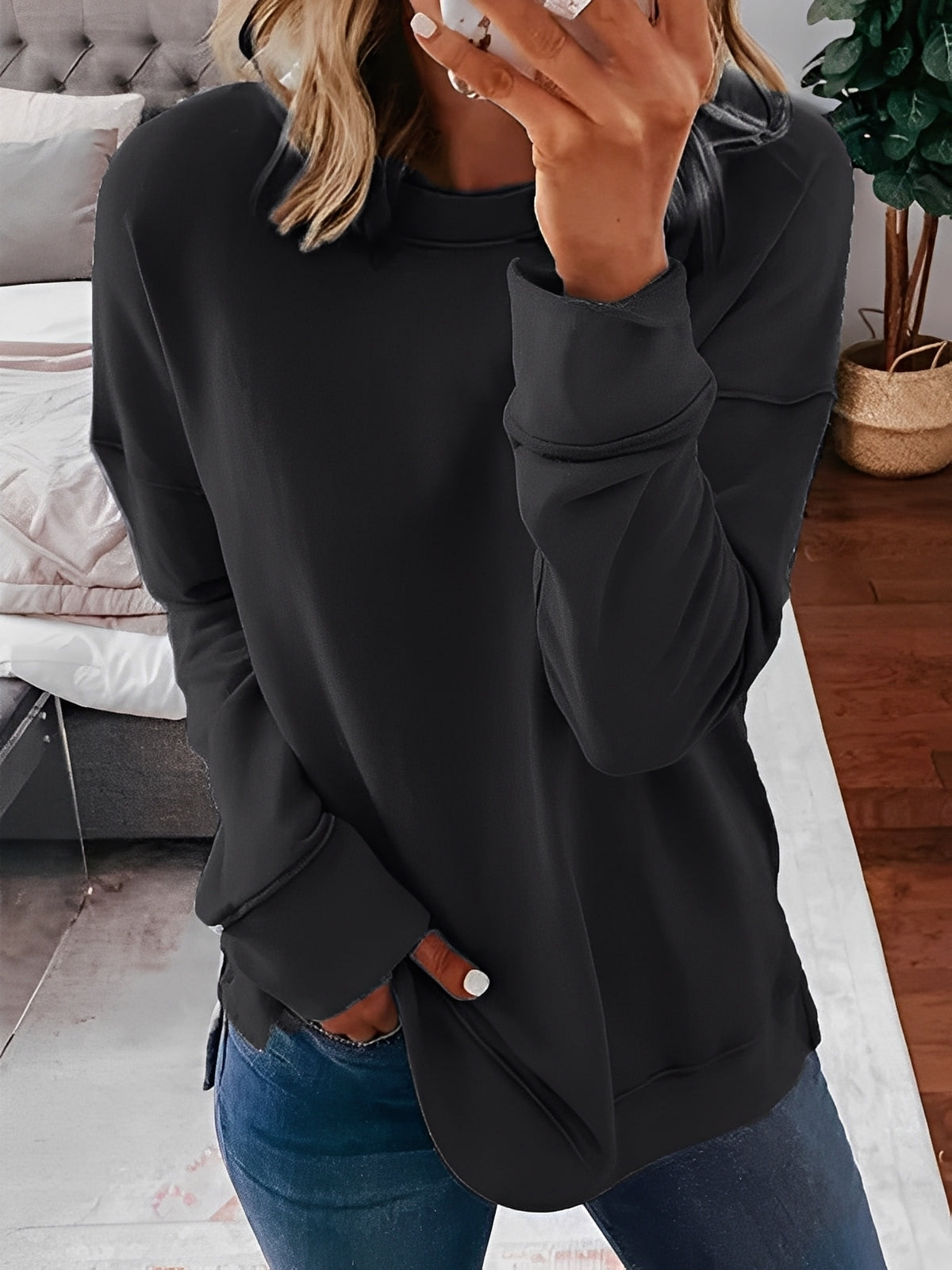 Charnette - Χαλαρό Ρετρό Πουλόβερ για Γυναίκες