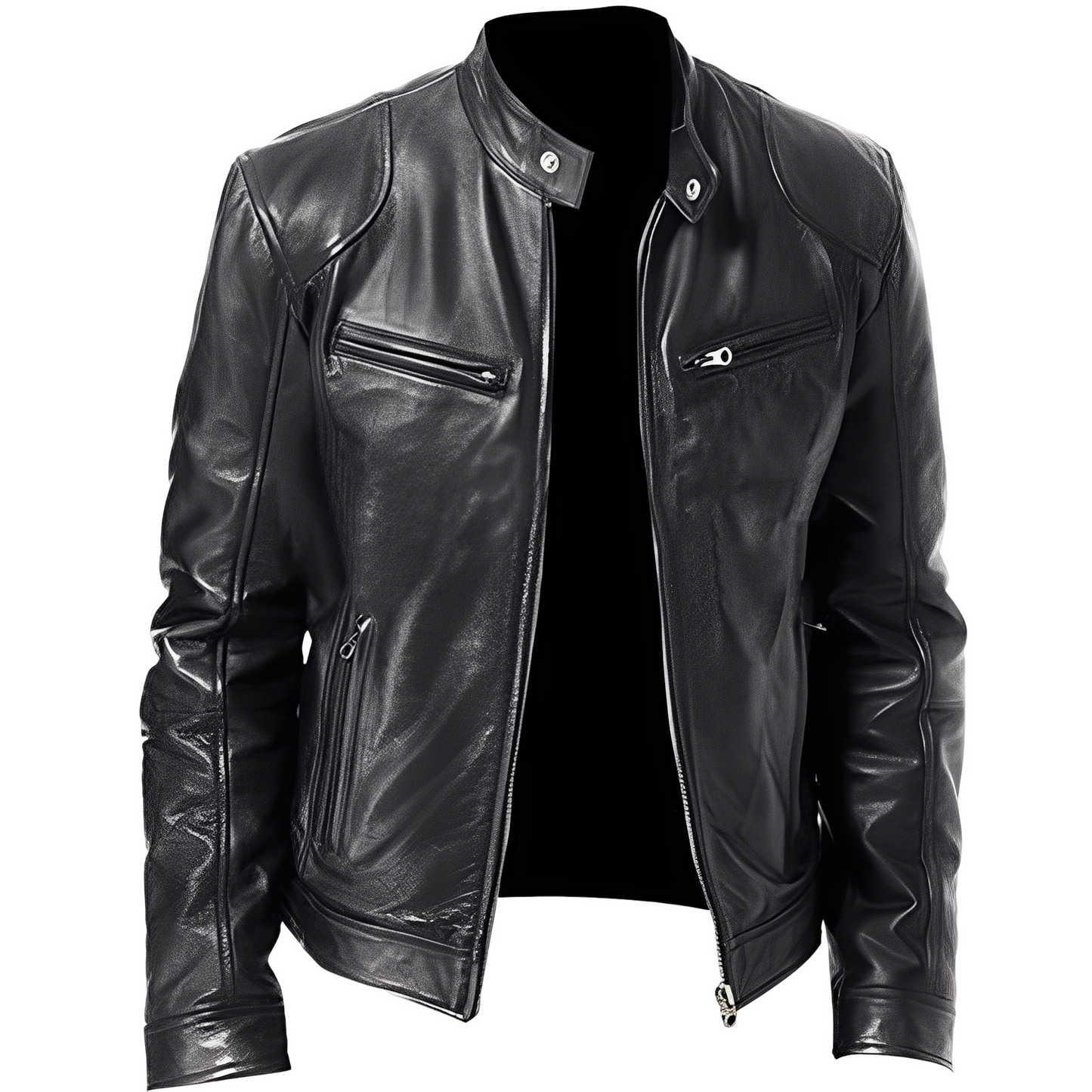 Crawford - Daily, slim fit leather jacket for men