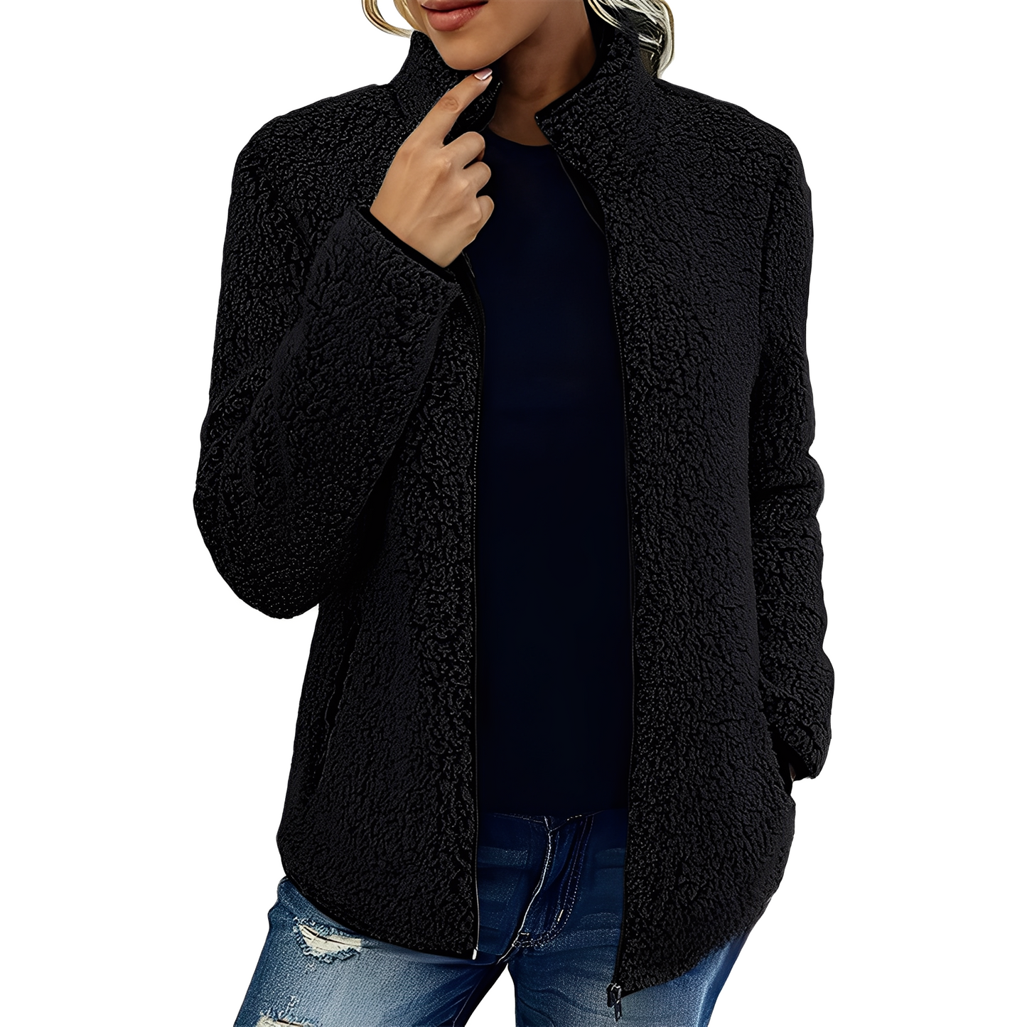 Larissa - Stylish, warm fleece jacket for women