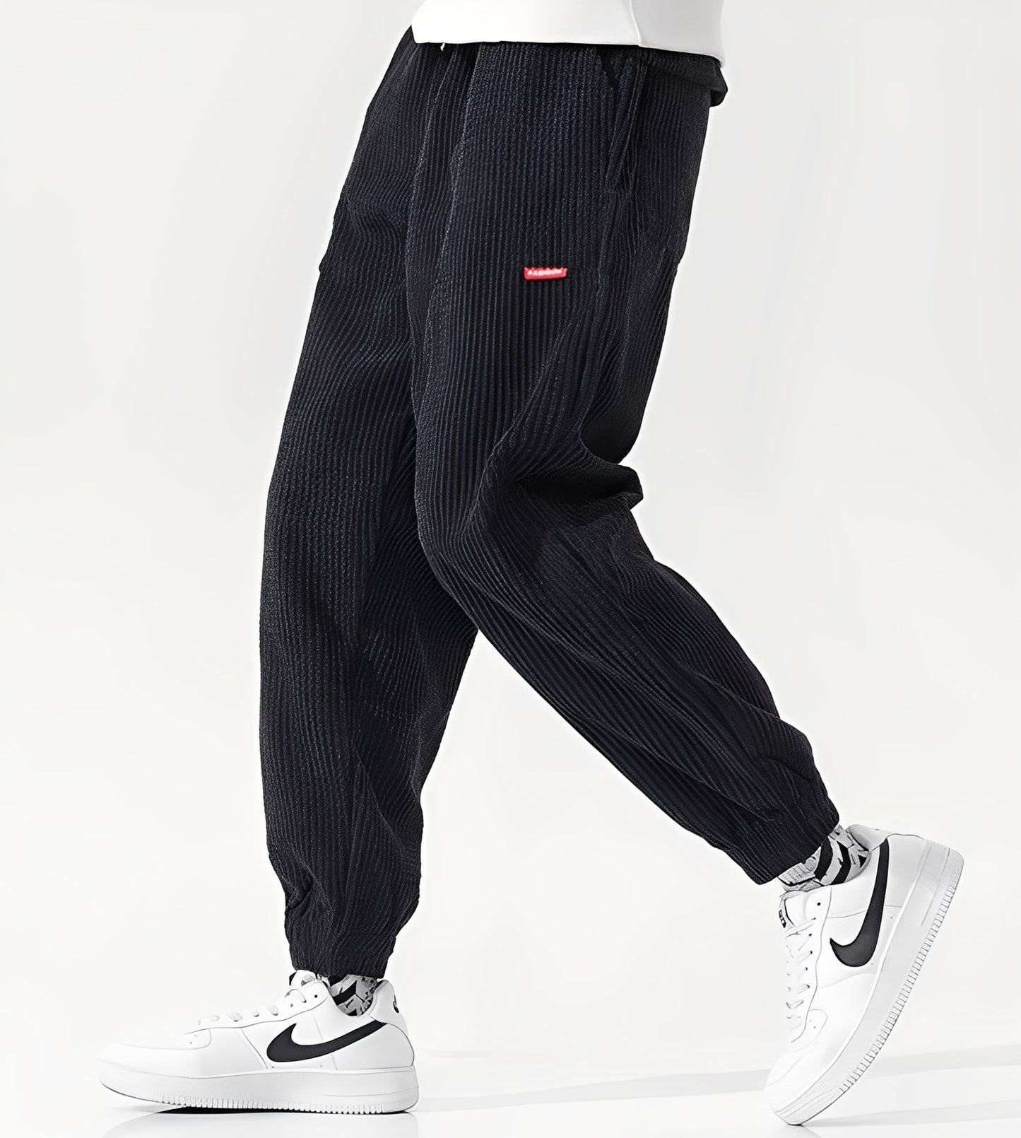 Nicholas - Stylish jogging pants made of corduroy for men