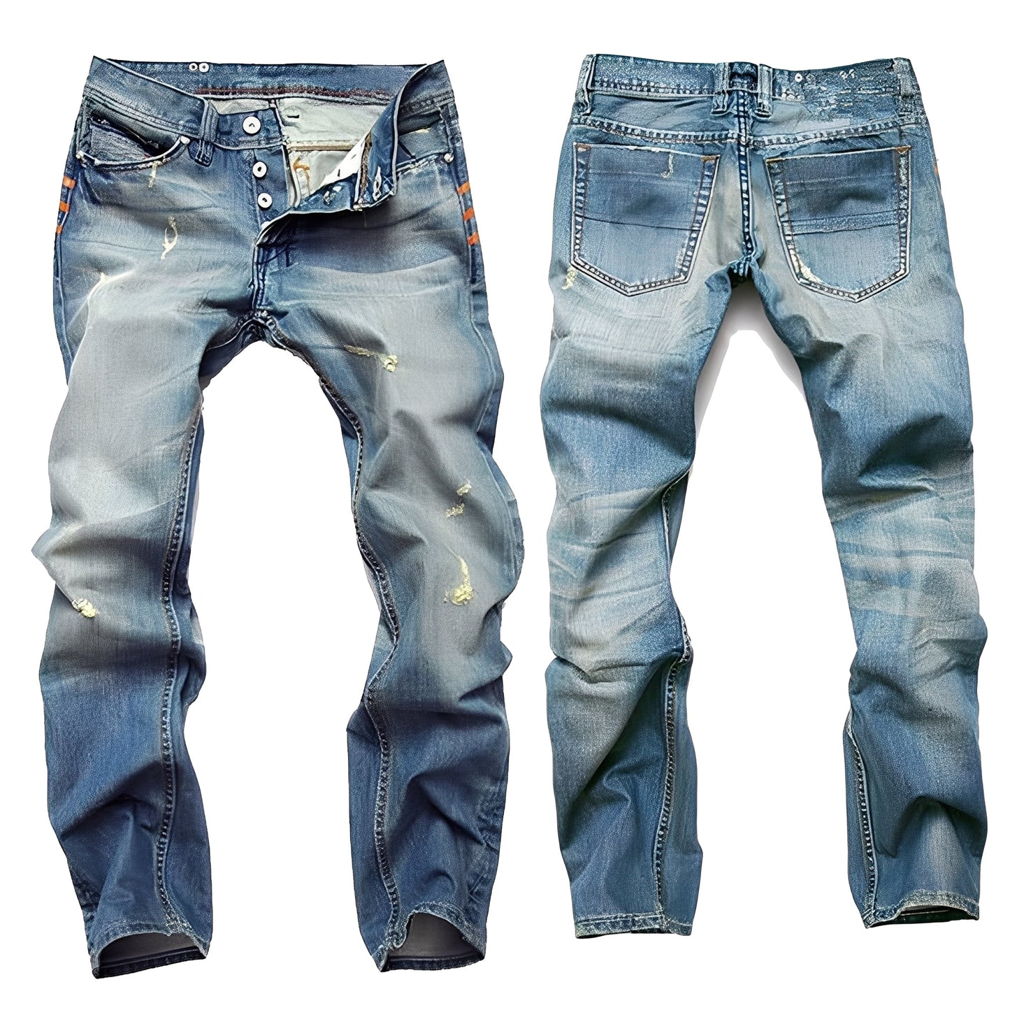 Kaleb - Κλασικά Τζιν με Ρίγες για Άνδρες