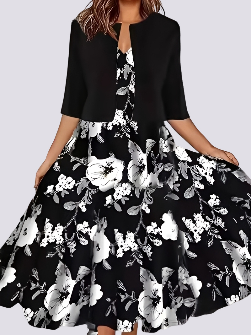 Jessica - Stylish two-piece set with long dress for women