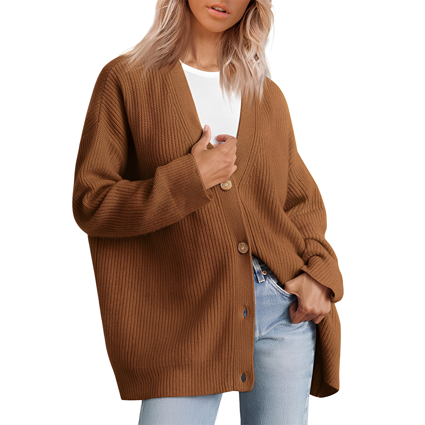 Christal - Χαλαρός Oversize-Ζακέτα για Γυναίκες