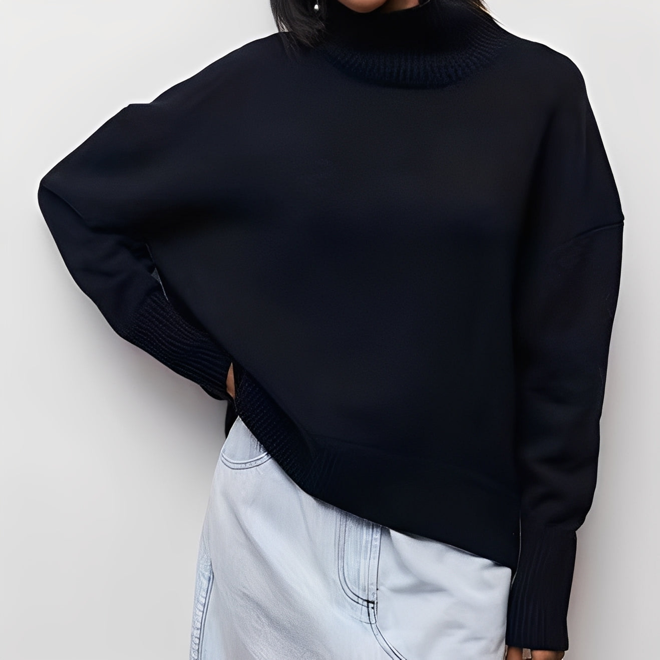 Sharon - Καθημερινός, χαλαρός πουλόβερ για γυναίκες