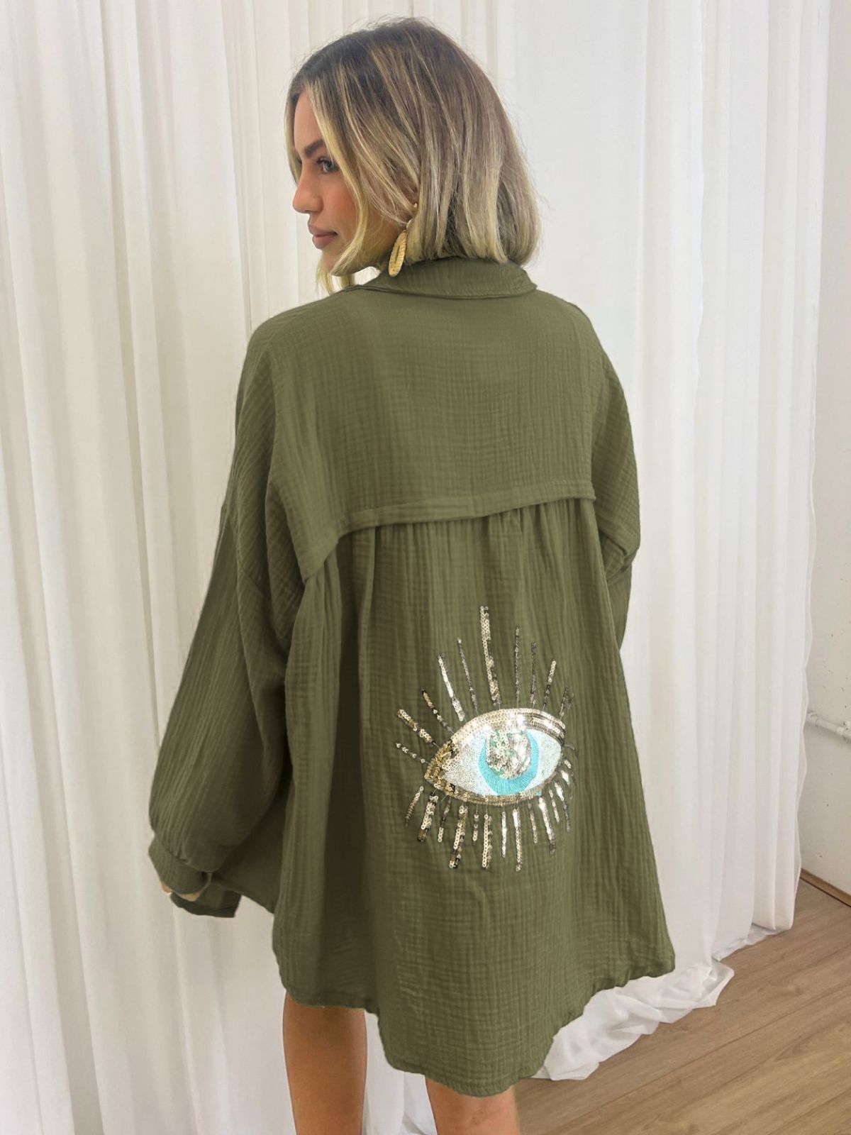 Giada – Κιμονό Κεντητό Oversize
