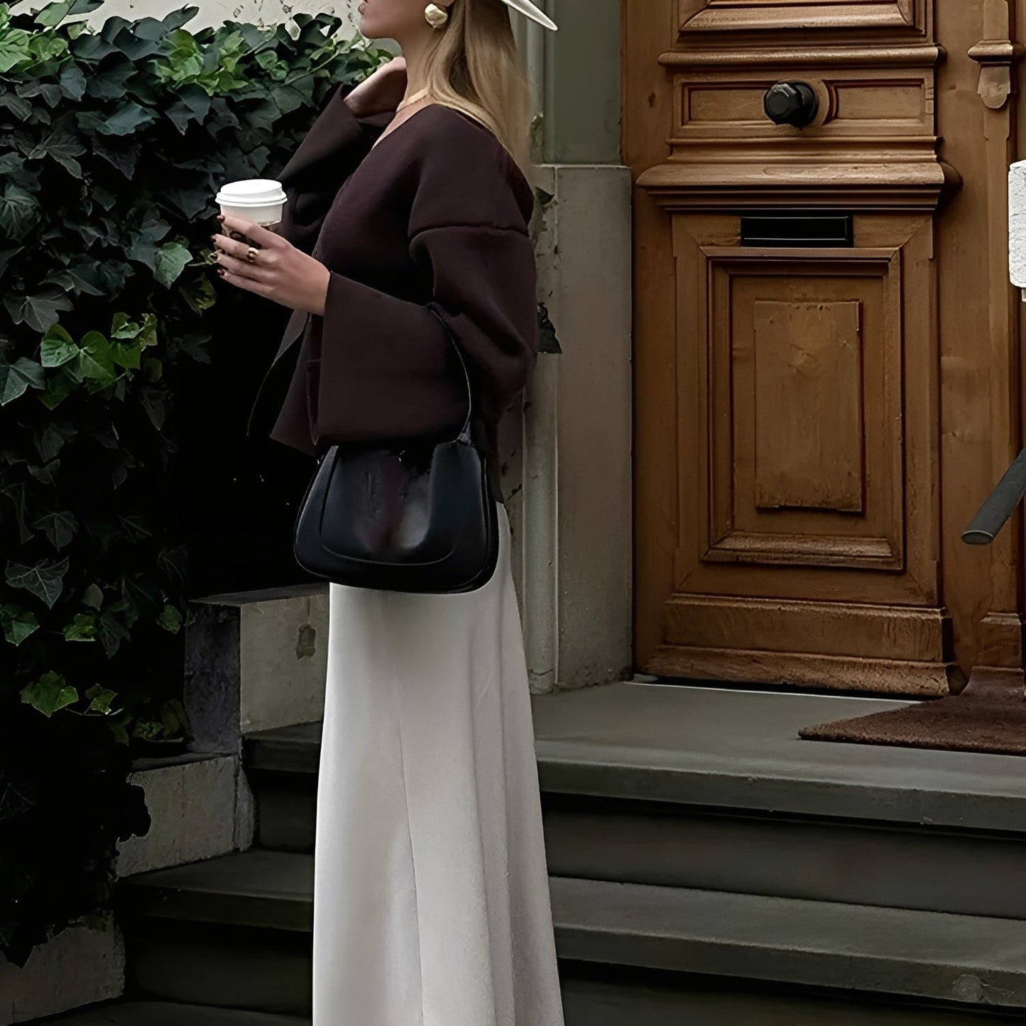 Anjelica - Ελαφριά, χαλαρά πλεκτή ζακέτα για γυναίκες