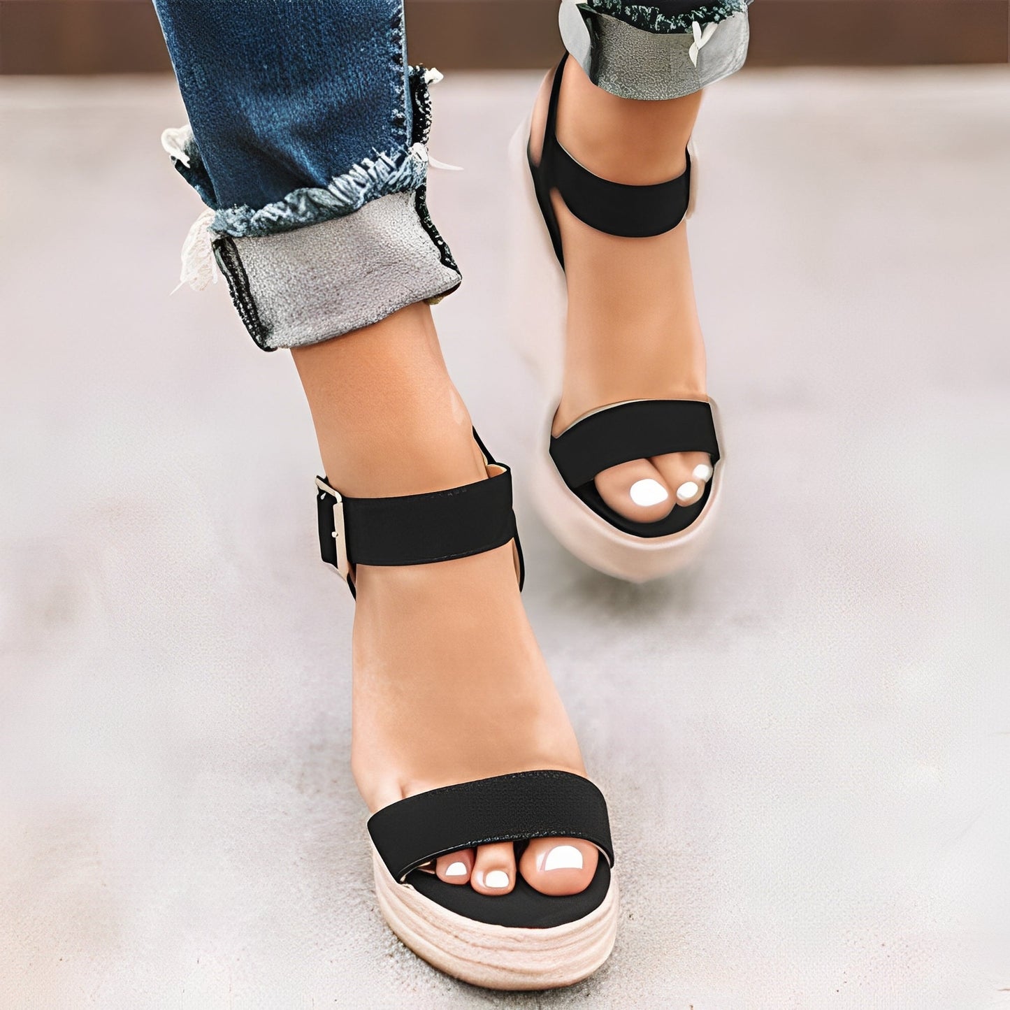 Annalee - Everyday patent leather platforms for women