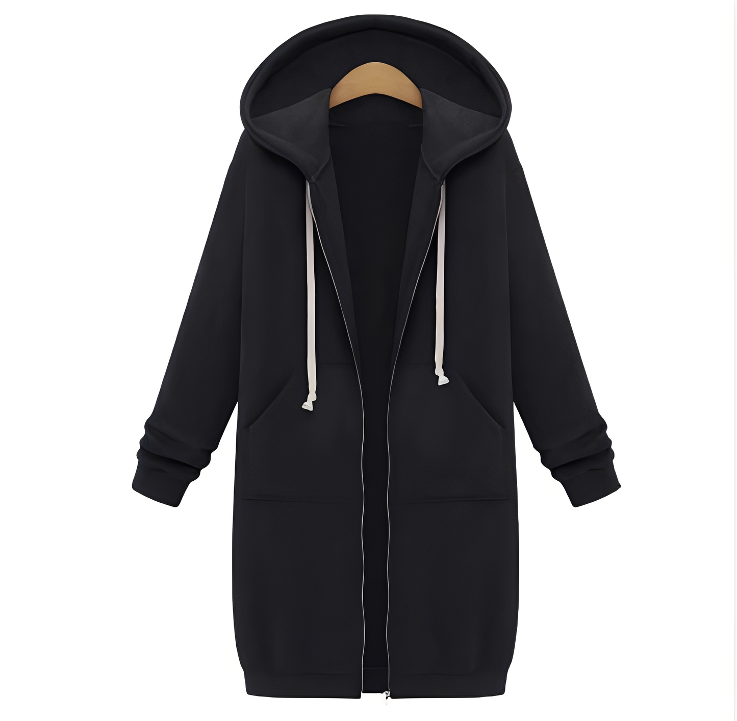 Jasmin - Relaxed, thick, short-length hooded jacket