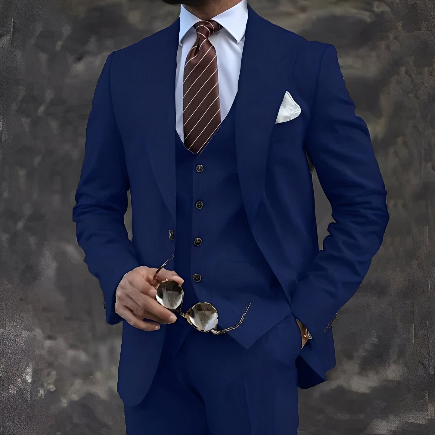 Cordell - Κομψό, επίσημο τριών κομματιών κοστούμι για άνδρες