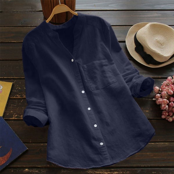 Elma - A comfortable and loose linen and cotton shirt
