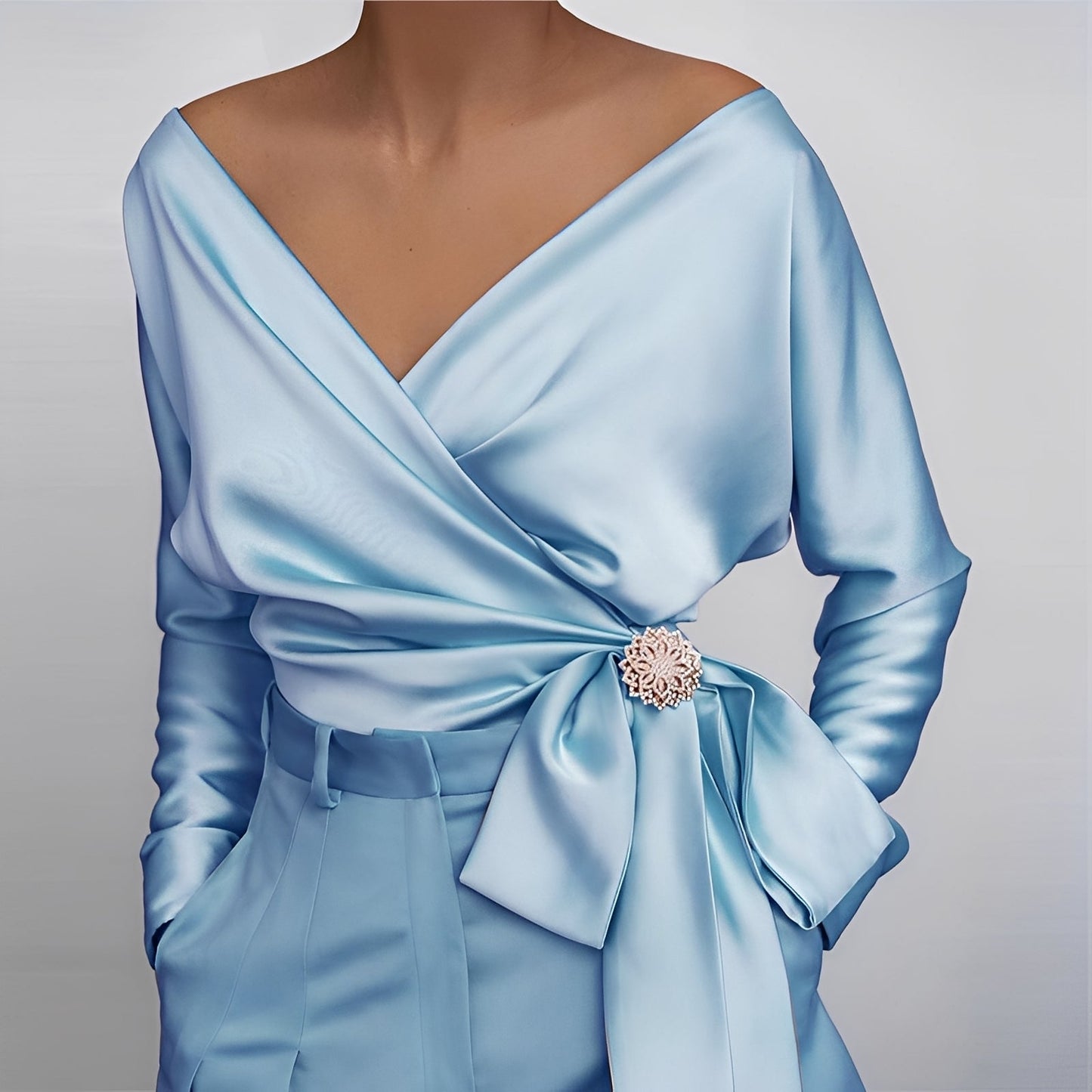 Evalyn - Blouse en soie élégante pour femmes