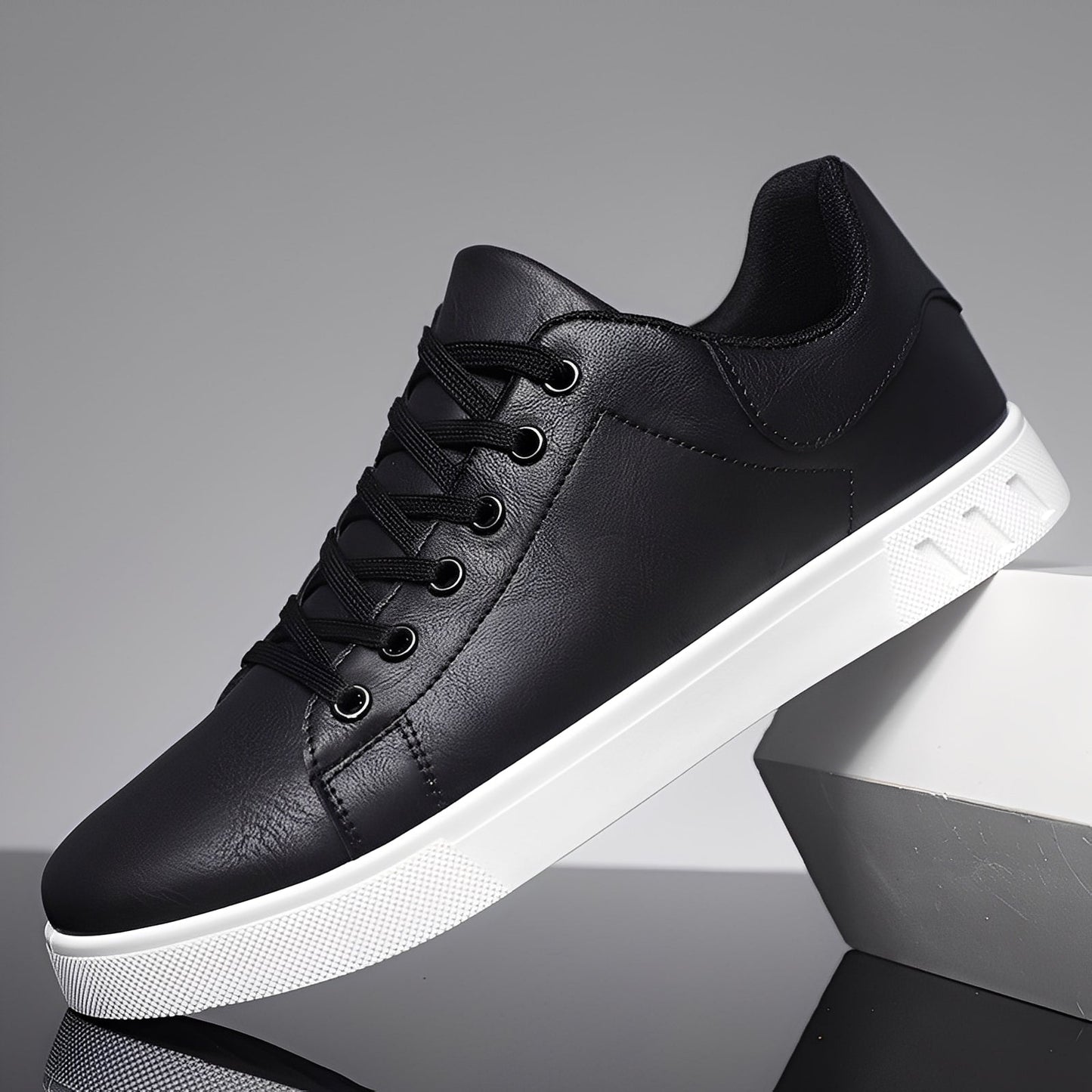 Jerome - Modern flat leather shoes for men