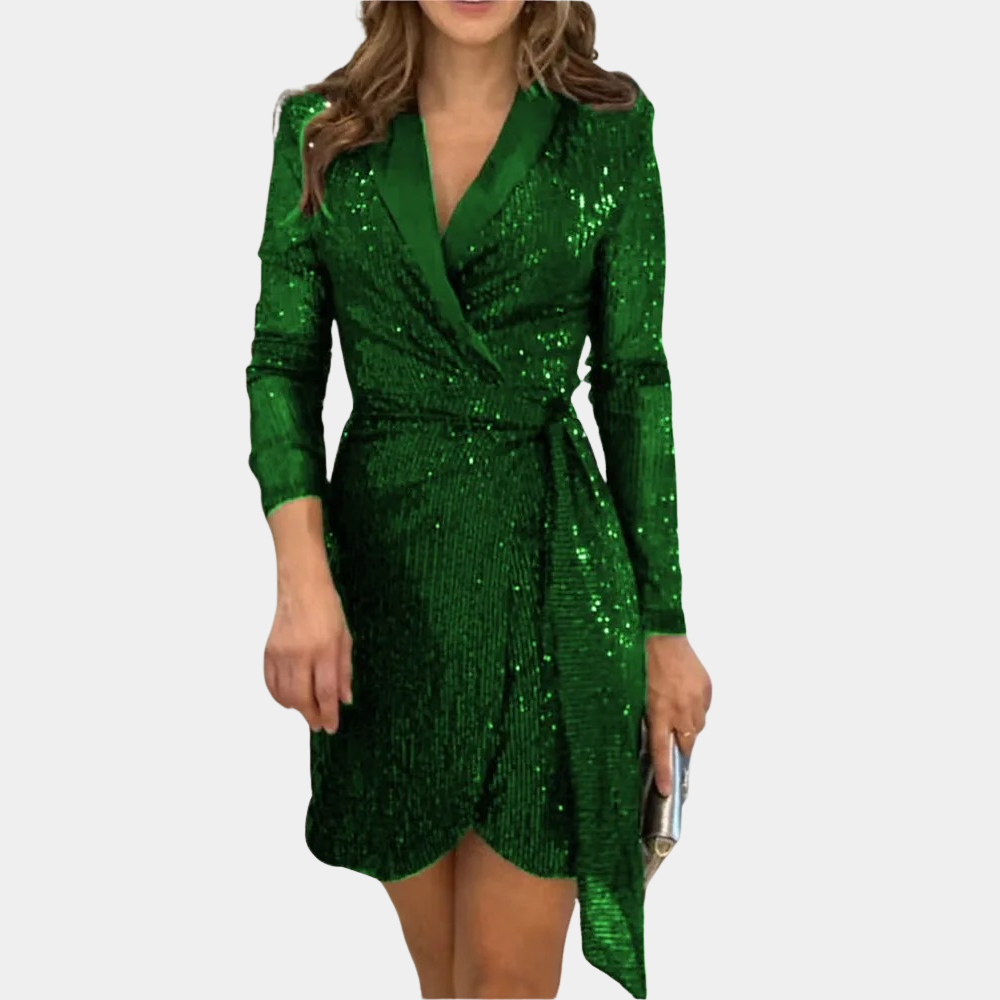 Nessa - Rochie sacou cu curea în talie pentru femei