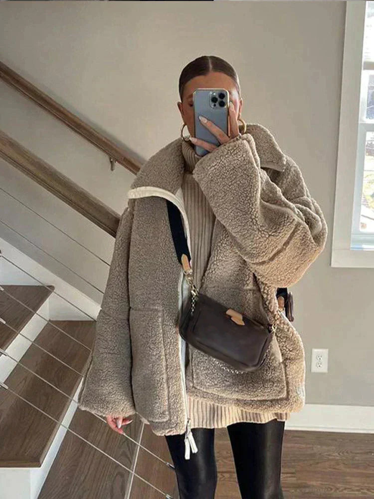 Daria – Παλτό Teddy Oversize