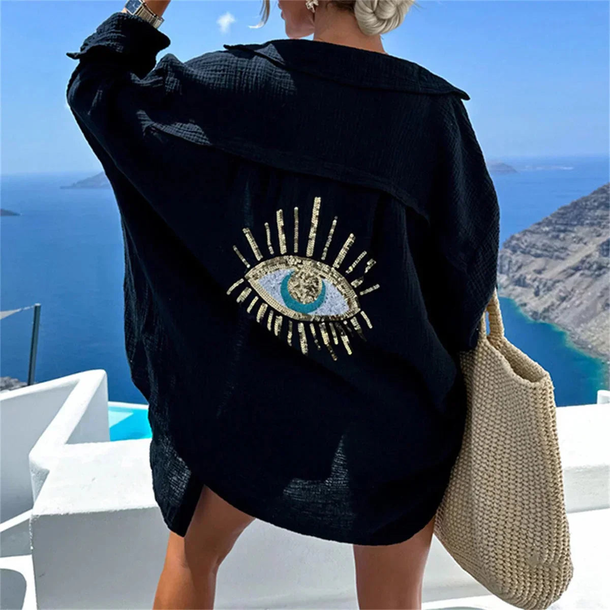 Giada – Κιμονό Κεντητό Oversize