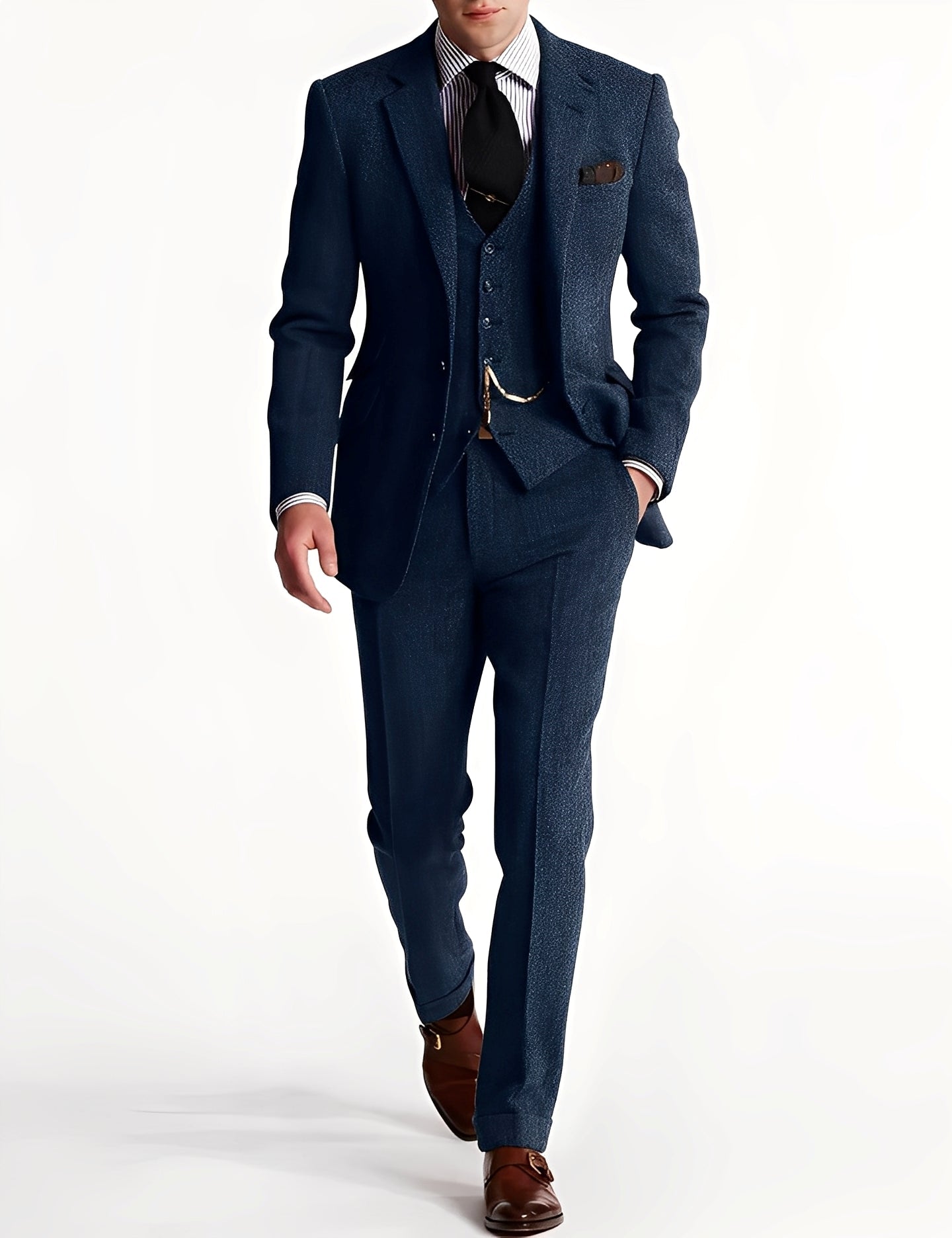 Desmond - Φορμάλ τριμερής τουίντ σμόκιν για άνδρες