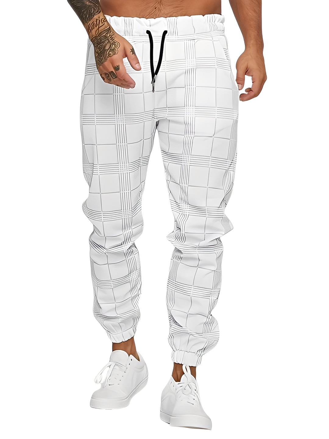Colbert - Casual, relaxed checkered trousers for men