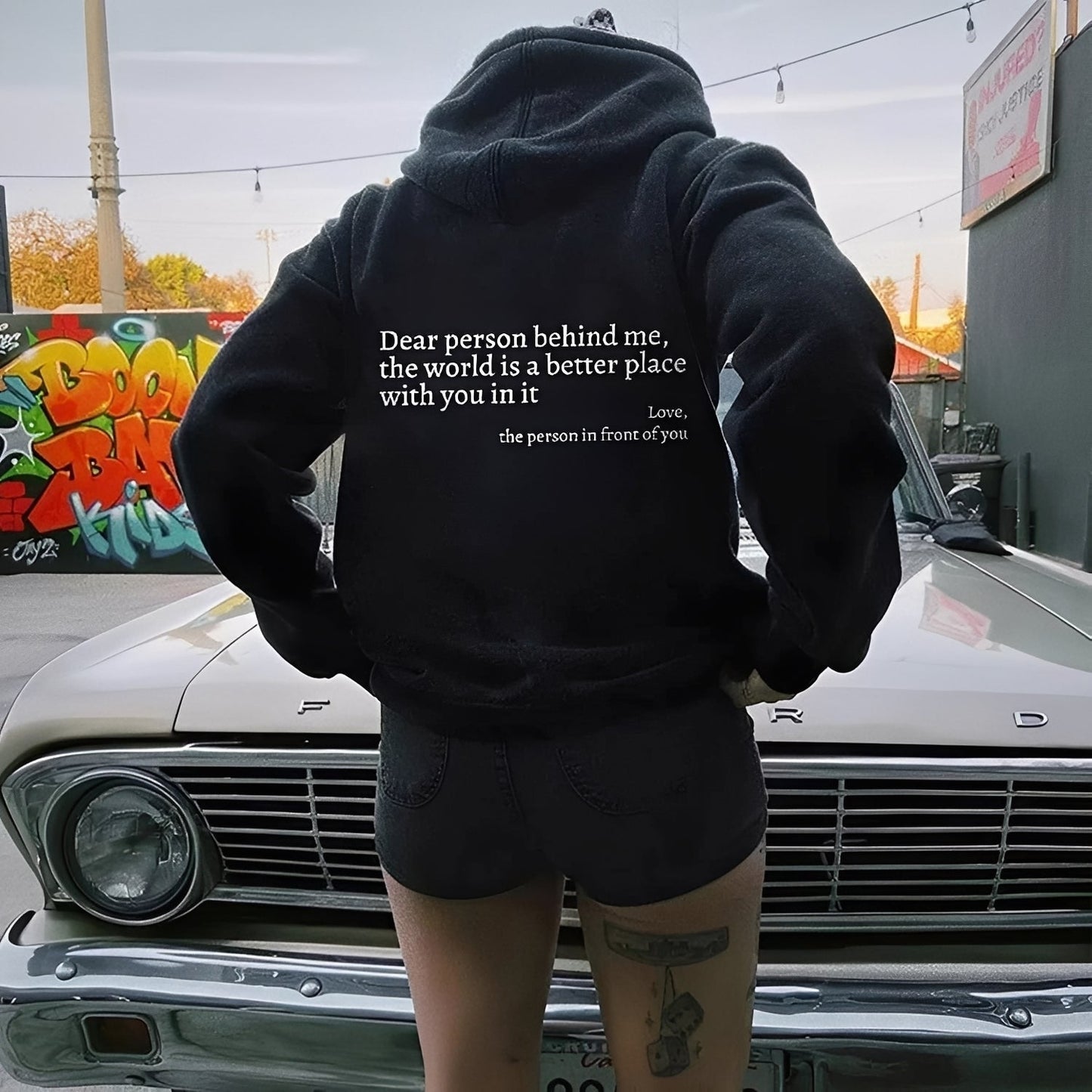 Cecilia - Καθημερινός Hoodie με εντυπωσιακή εκτύπωση για γυναίκες