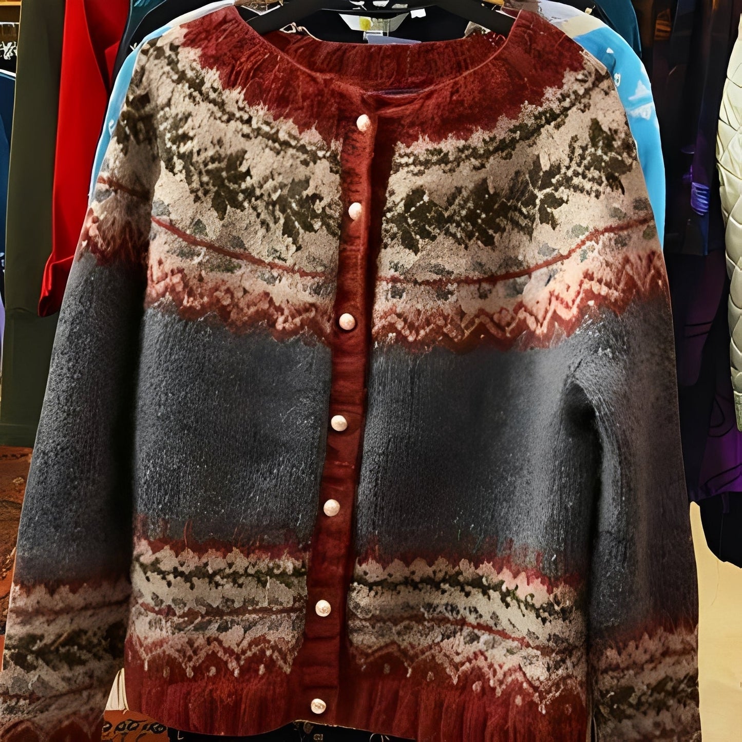 Nicola - Στυλάτο εθνικό ζακέτα για γυναίκες