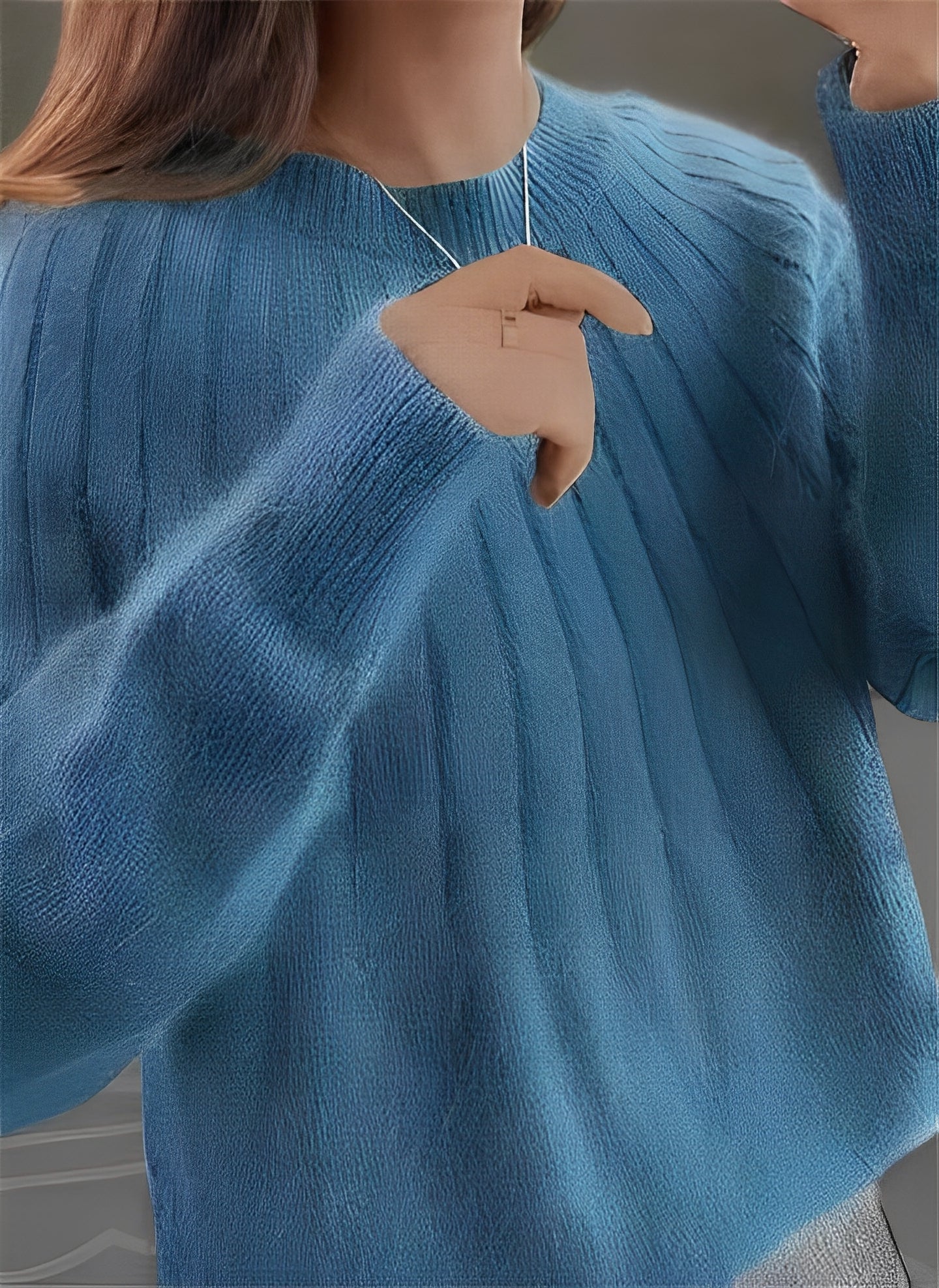 Cornelia - Χαλαρό, χαλαρά εφαρμοστό κασμιρένιο πουλόβερ για γυναίκες