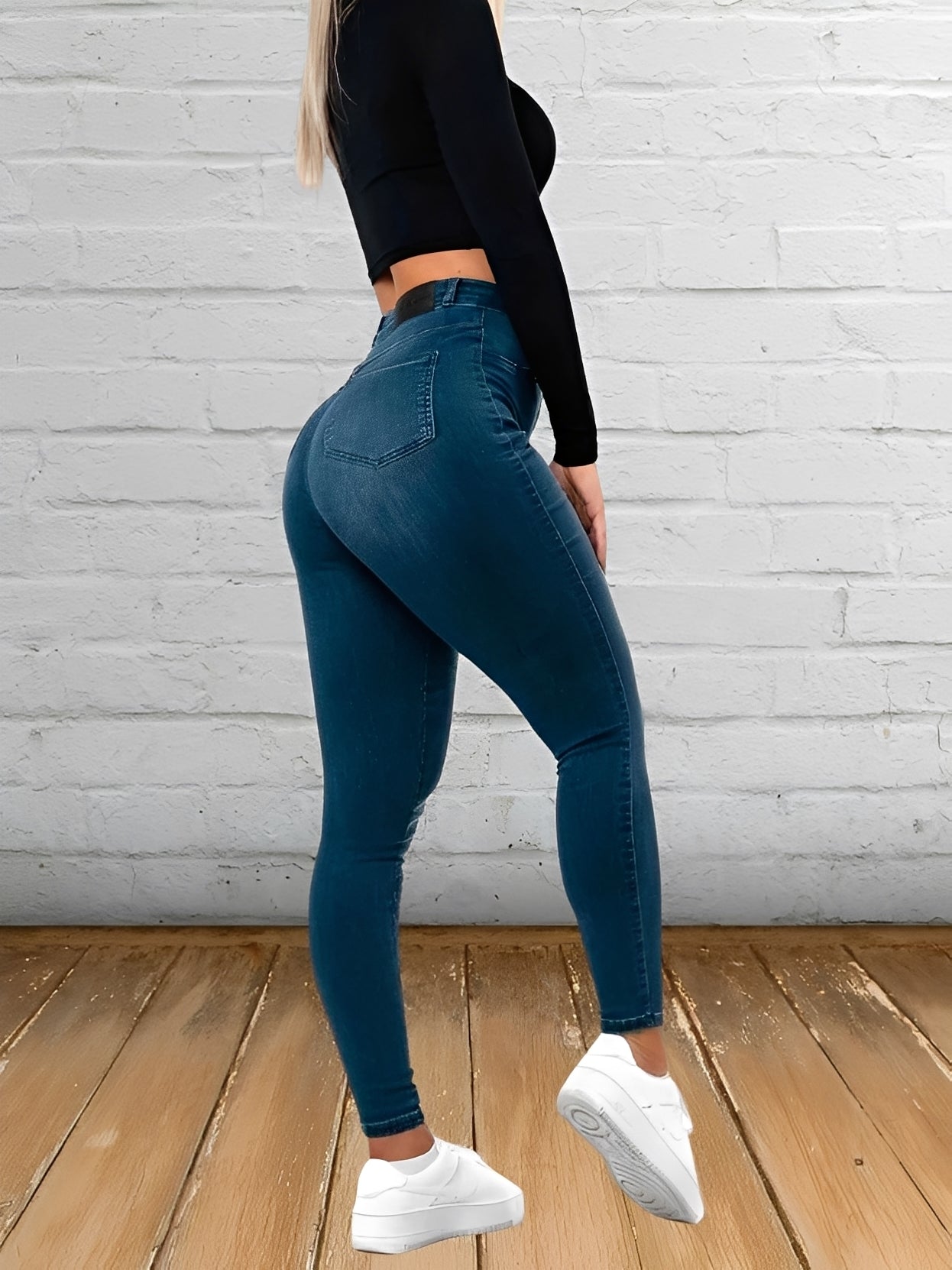 Cherise - Καθημερινές Slim-Fit τζιν με υψηλή μέση για γυναίκες