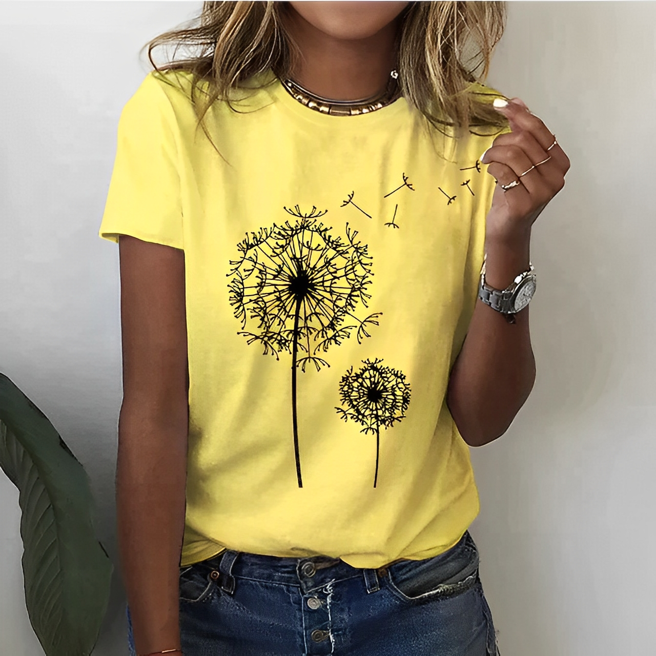Lilly – Καλοκαιρινό T-Shirt με Στρογγυλή Λαιμόκοψη