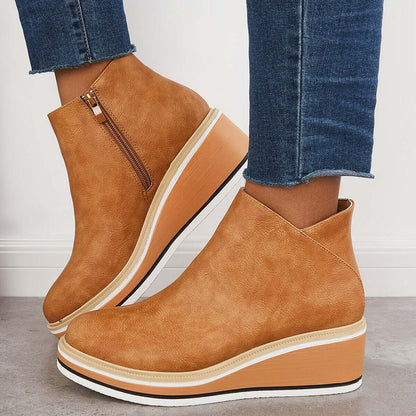 Nikkole - Everyday Leather Ankle Boots for Women