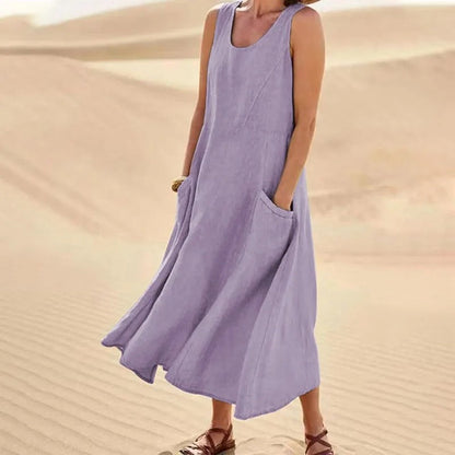 Thora - Comfortable Linen Dress