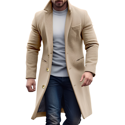 Reilly - Lightweight Wool Trench Coat for Men