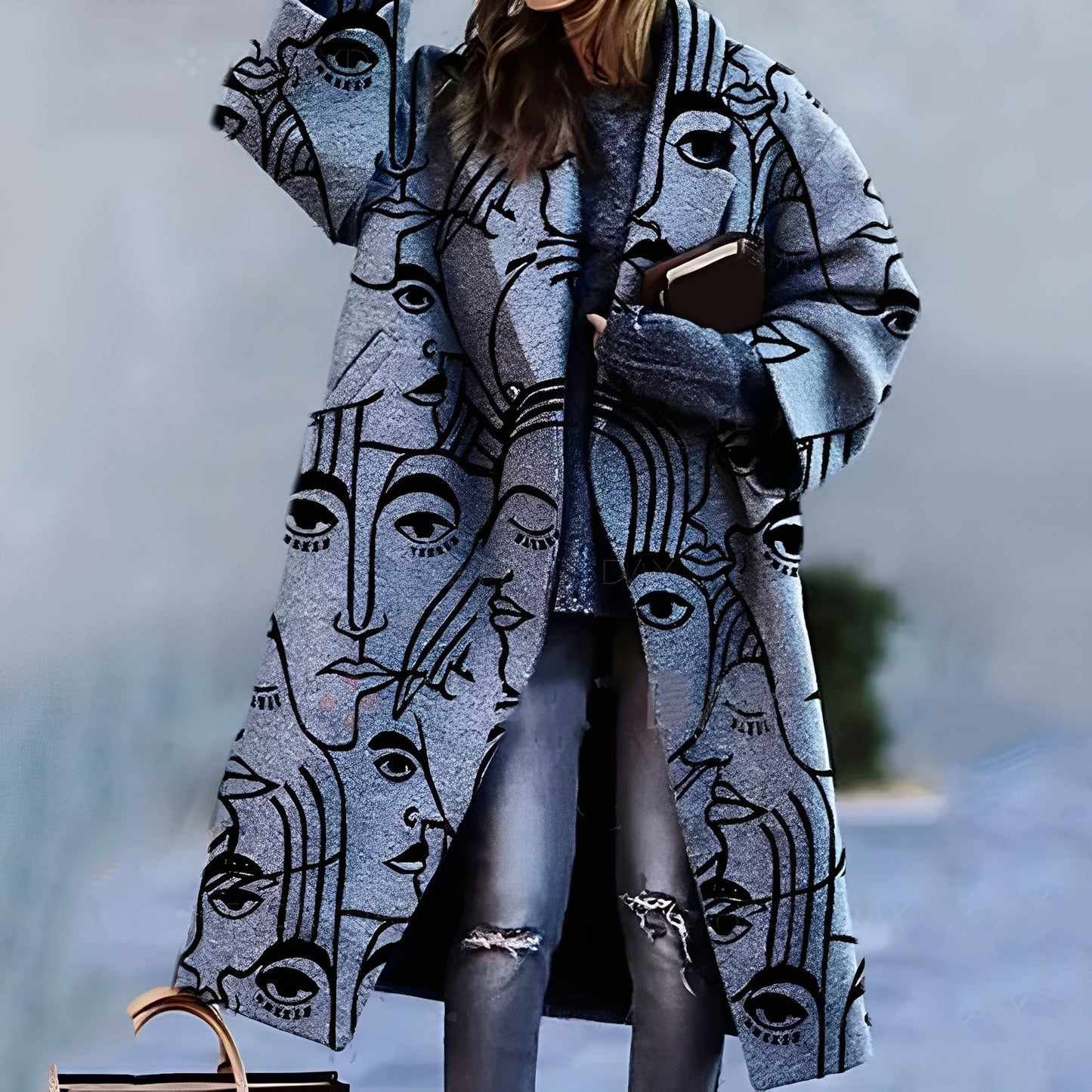 Magdalene - Κομψό, ελαφρύ καρό παλτό για γυναίκες