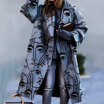 Magdalene - Κομψό, ελαφρύ καρό παλτό για γυναίκες