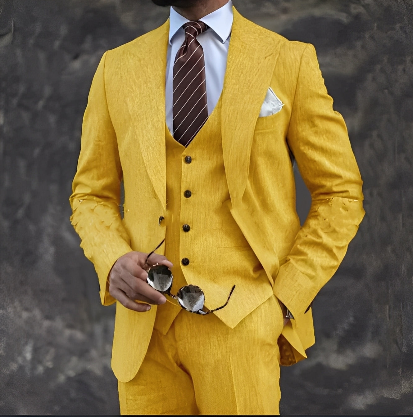 Cordell - Κομψό, επίσημο τριών κομματιών κοστούμι για άνδρες