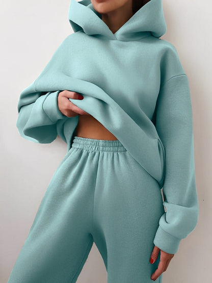 Jasmine - Χαλαρό τρέξιμο σετ με κουκούλα για γυναίκες