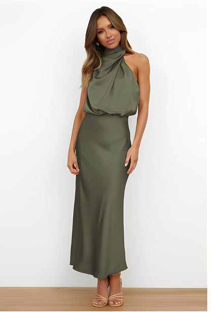 Marley - Elegant Women's Satin Dress for the Evening