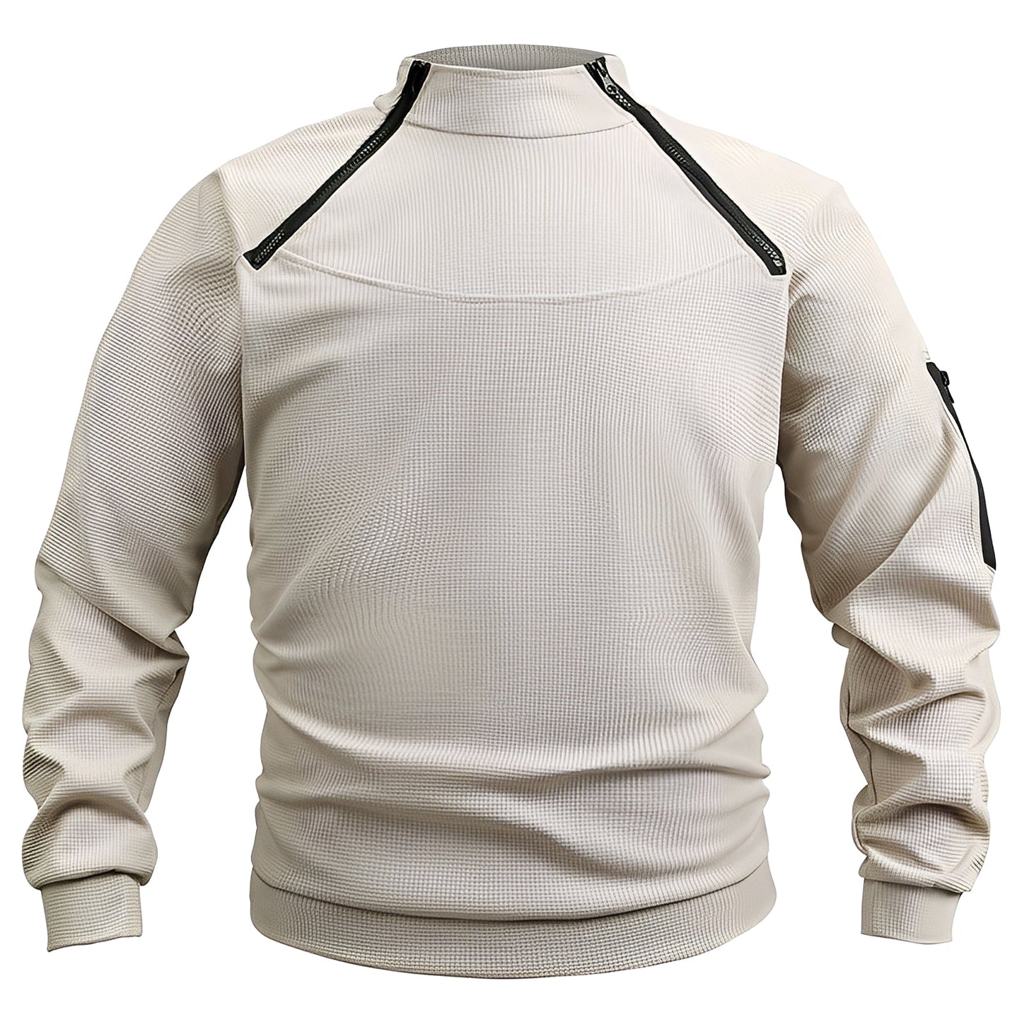 Wilbur - sportowy polarowy sweter z zamkiem błyskawicznym dla mężczyzn