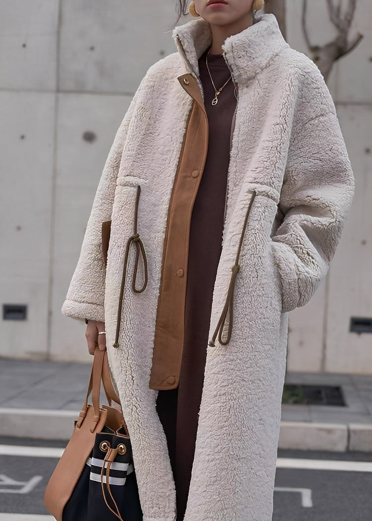 Noelene - Warm, loose wool coat for women