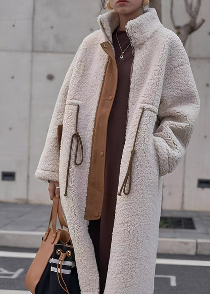 Noelene - Warm, loose wool coat for women