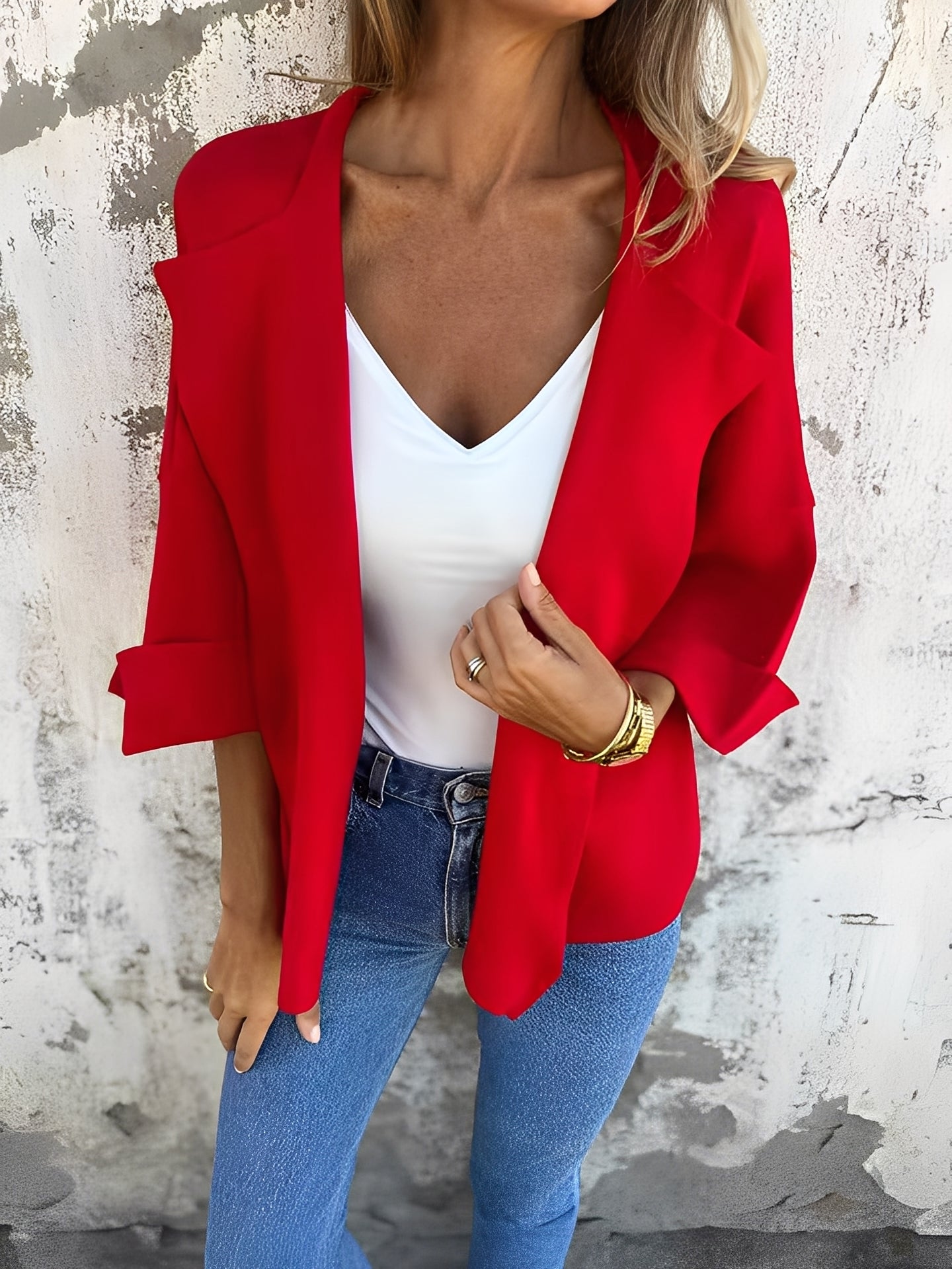 Angelle - Elegant, casual suede jacket for women