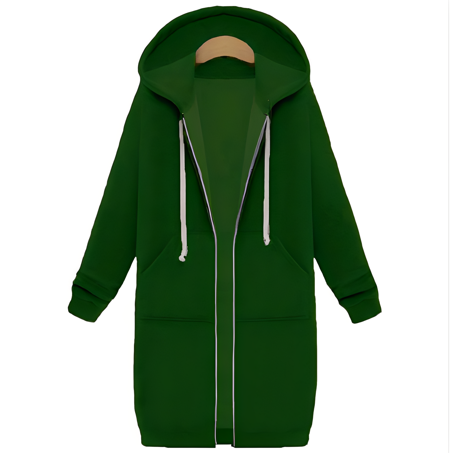 Jasmin - Relaxed, thick, short-length hooded jacket