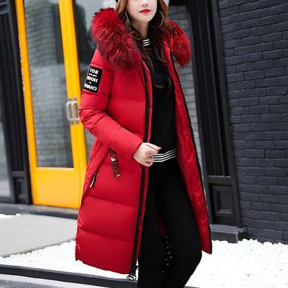 Rowina - Stylish, sleeveless cloak with fur collar for women