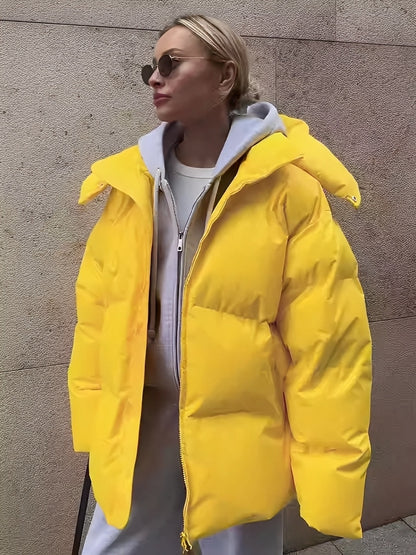 Loreen - Warm, lined, loose cardigan for women