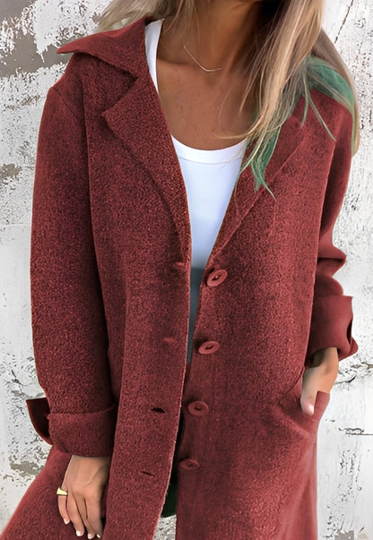 Izabelle - Daily long knitted coat for women