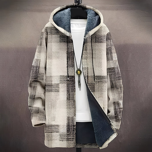 Wiley - Στυλάτο, πολυλειτουργικό παλτό με εκτύπωση για άνδρες