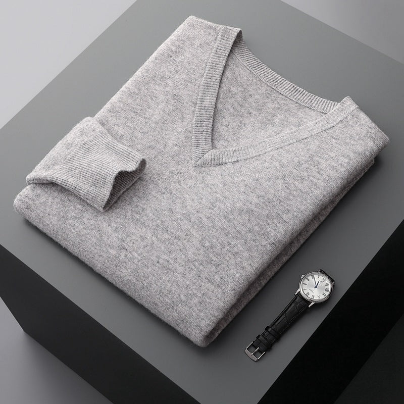 Walter - Pull en cachemire simple pour hommes