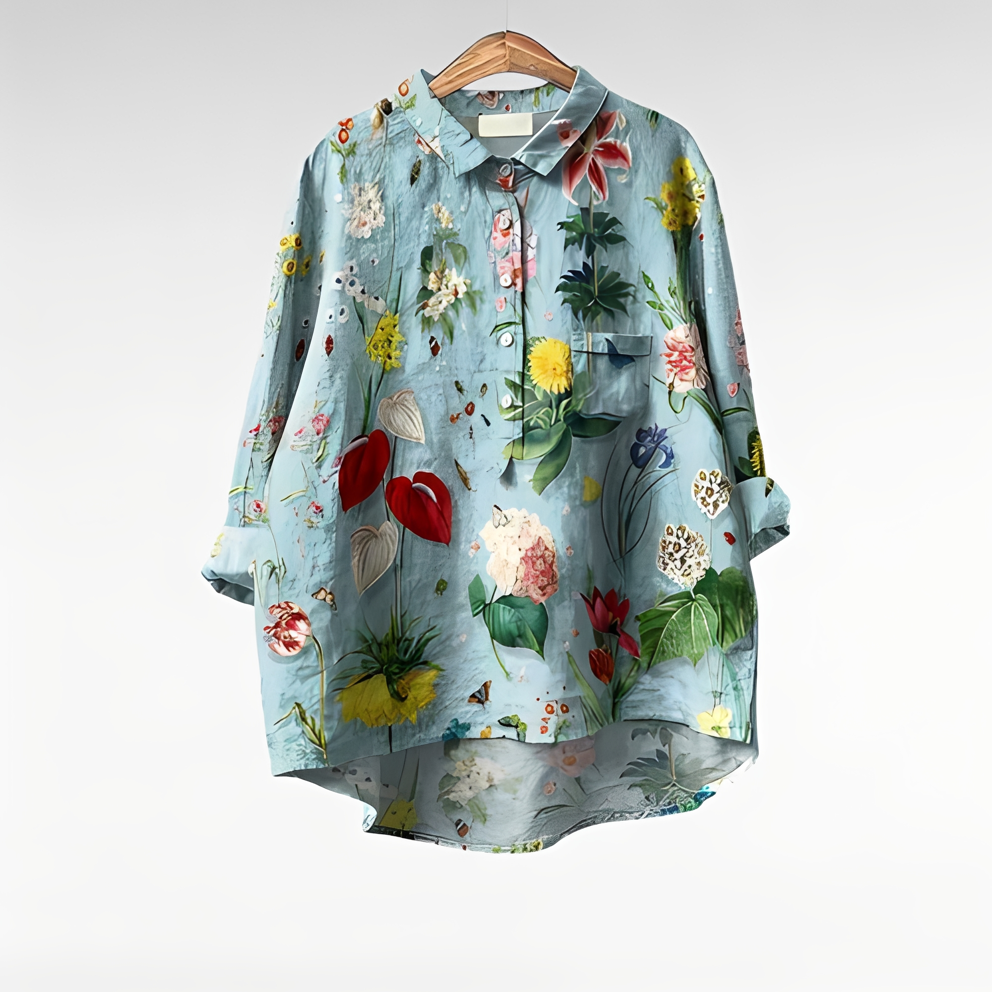 Nathasia - Trendy vintage blouse for women